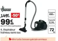 Hoover Aspirateur traîneau sans sac
