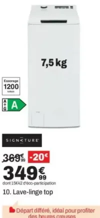 Lave-linge top SIGNATURE