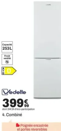 Réfrigérateur combiné Vedette