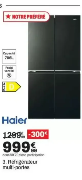 Réfrigérateur multi-portes Haier