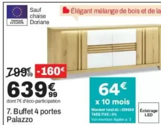 Buffet 4 portes Palazzo