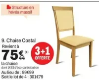 Chaise Costal