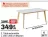 Promo Table extensible L. 160 / 200 cm Maxton