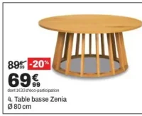 Table basse Zenia Ø 80 cm