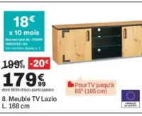 Meuble TV Lazio L. 168 cm