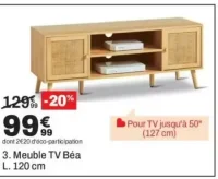 Meuble TV Béa L. 120 cm