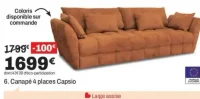 Canapé 4 places Capsio
