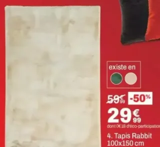 Tapis Rabbit 100x150 cm