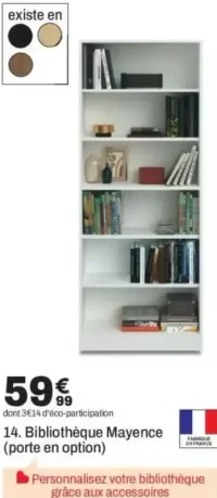 Bibliothèque Mayence (porte en option)