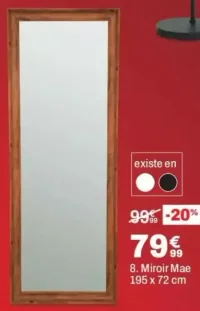 Miroir Mae 195 x 72 cm