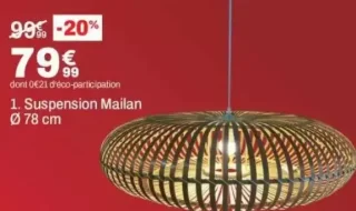 Suspension Mailan Ø 78 cm