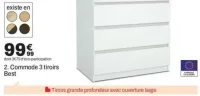 Commode 3 tiroirs Best