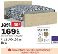 Lit 140x190 cm Best