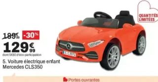Voiture électrique enfant Mercedes CLS350