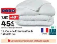 Couette Entretien Facile 140x200 cm Dodo