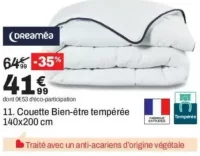 Couette Bien-être tempérée 140x200 cm Dreaméa
