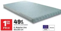 Matelas Uno 1er Prix 90x190 cm
