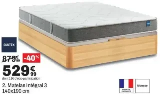 Matelas Bultex Intégral 3 140x190 cm