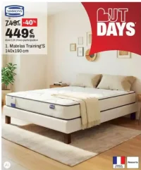 Matelas Simmons Training'S 140x190 cm