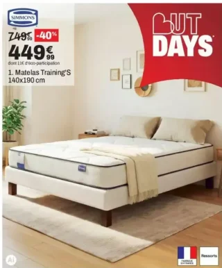 Matelas Simmons Training'S 140x190 cm