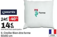 Oreiller Bien-être ferme 60x60 cm Dreamea