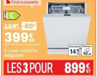 Lave-vaisselle intégrable Signature SLV14C42/2
