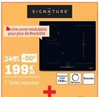 Table induction Signature STI4F