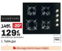 Table gaz Signature STGV4N