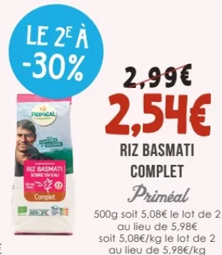 Riz Basmati Complet Priméal