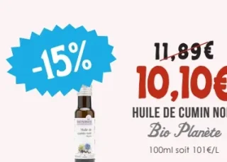 Huile de Cumin Noir Bio Planète