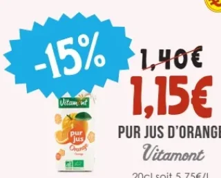 Pur Jus d'Orange Vitamont