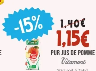 Pur Jus de Pomme Vitamont