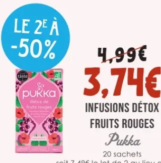 Infusions Détox Fruits Rouges Pukka