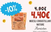 Muesli Croustillant Nature Favrichon