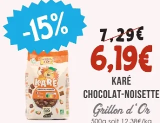 Karé Chocolat-Noisette Grillon d'Or