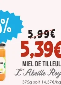 Miel de Tilleul L'Abeille Royale