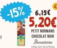 Bonneterre Petit Normand Chocolat Noir