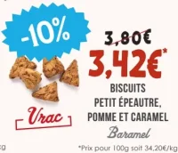Baramel Biscuits Petit Épeautre, Pomme et Caramel