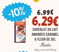 Kaoka Chocolat au lait Amandes Caramel & Fleur de Sel