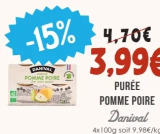 Danival Purée Pomme Poire