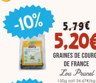 Lou Prunel Graines de Courge de France