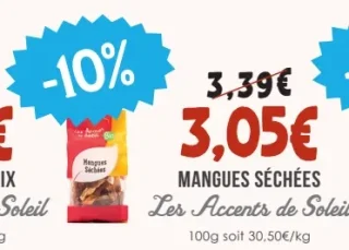 Les Accents de Soleil Mangues Séchées