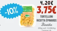 Tortelloni ricotta épinards Bioetika