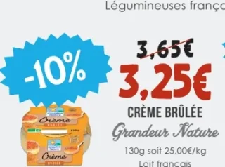 Crème brûlée Grandeur Nature