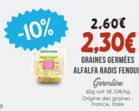 Graines germées alfalfa radis fenouil Germline