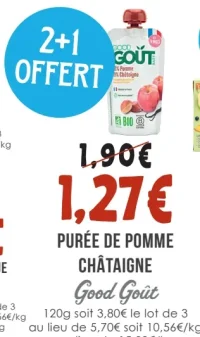 Purée de pomme châtaigne Good Goût