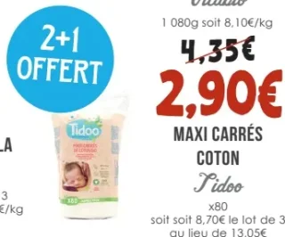 Maxi carrés coton T'idoo