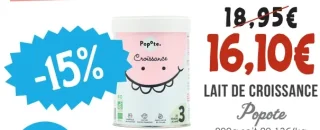 Lait de Croissance Popote