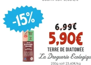 Terre de diatomée La Droguerie Ecologique