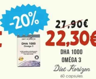 DHA 1000 Oméga 3 Diet Horizon